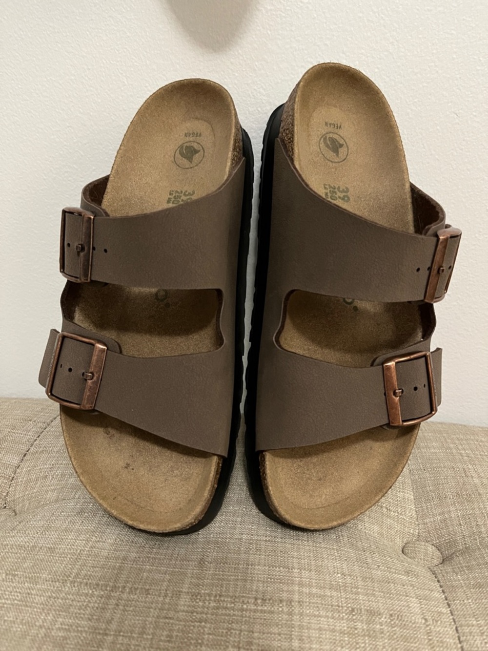 Birkenstock Papillio Brown Double Strap Sandals - Picture 3 of 5